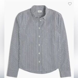 Jcrew Factory Rhinestone Modern Button Down